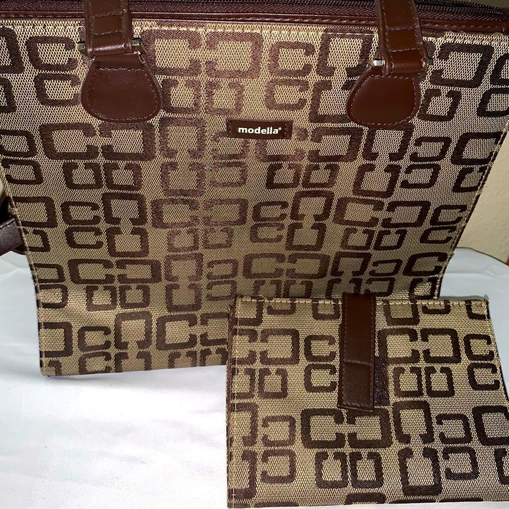 Vintage Modella monogram CC tote with pencil case